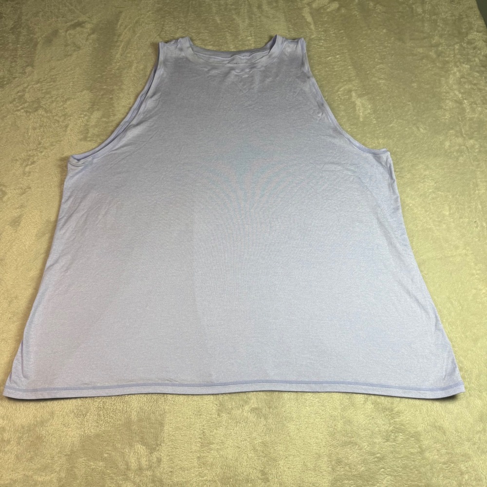 Athleta Womens Athletic Tank Top Light Purple Heathered Sleeveless 2X